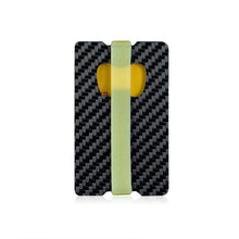 Carbon Fiber Card Holder and Bottle Opener Black Matte Silicone Bande-3