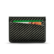 RFID Protection Carbon Fiber Leather Card Holder Money Mini Wallet-6