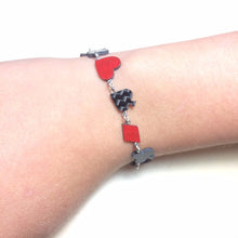 Carbon Fiber Bracelet NEW Series POKER GAMER Jewels Star Diamond Heart Club for Women Child Man-3