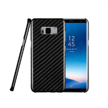 for Samsung GALAXY S8 Pure Carbon Fiber Cover Skin Case Black Color Glossy