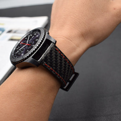 Carbon Fiber Watch Band For Galaxy Watch 42mm 46mm Gear S3 Classic Watch Bracelet Huawei 2 Pro huami amazfit bands