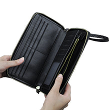 Carbon-Aramid Fiber Metal Zipper Wallet Card Money Holder-3