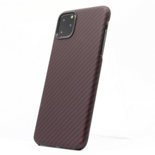 Carbon Fiber Kevlar Aramid Case for iPhone 11 11 Pro 11 Pro Max Phone Skin Black Red