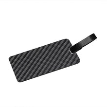 Luxury Lifestyle Luggage Tag Card Carbon Fiber Twill Plain Glossy Matte Black-3