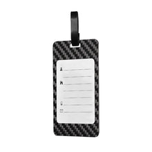 Luxury Lifestyle Luggage Tag Card Carbon Fiber Twill Plain Glossy Matte Black-4