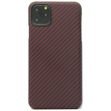 Carbon Fiber Kevlar Aramid case for iPhone 11 Pro Max Red Black