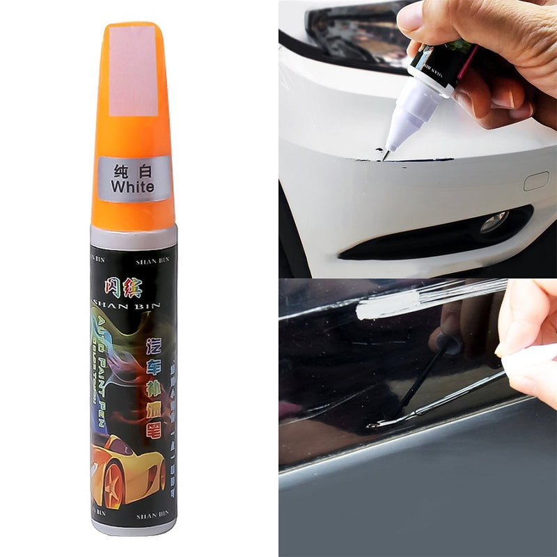 Car Touch Up Paint Pen Waterproof Auto Scratch Remover Pen Coat Applicator  White