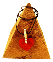 Red Love Heart Carbon Fiber Jewels Pendentif for Women Girl  Kid's  Poker Game Fetish Symbol Coeur - Carbon Fiber Gift