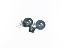 Carbon Fiber Earrings Jewels Circles - Carbon Fiber Gift
