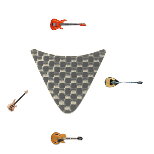 SHARK Carbon Fiber Guitar Pick for Bass Lead Jazz Banjo Mandoline Bouzuki Ukulele - Carbon Fiber Gift
