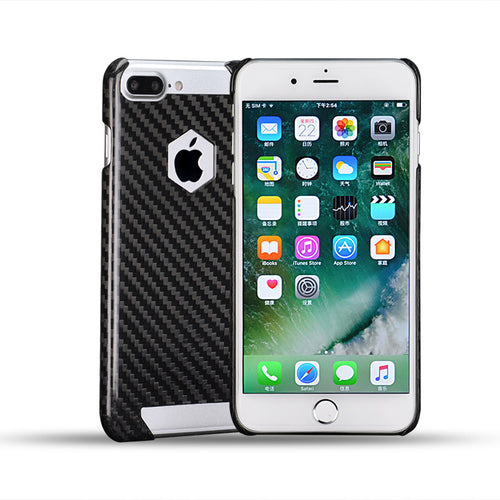 Hexagon Spider Carbon Fiber Case for Apple iPhone 8 7 6 Plus 