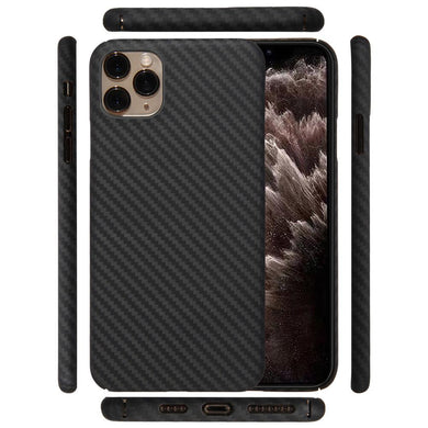 Carbon Fiber Aramid Kevlar Case for iPhone 11 Pro Max Black