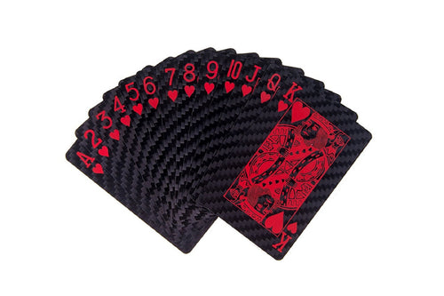 Pure Carbon Fiber Poker Playing Cards Flexible and Waterproof Poker Cards