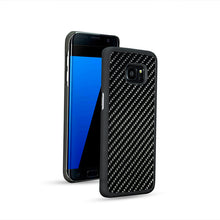 for Samsung GALAXY S7 / S7 Edge Carbon Fiber + PC Case Cover