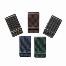 Luxury Carbon Fiber Titanium Money Holder Clip - Red / Blue / Silver / Gold / Green-2