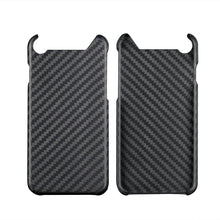 iPhone 6 7 8 s Plus Series Carbon fiber Cutted Cover Black Mate