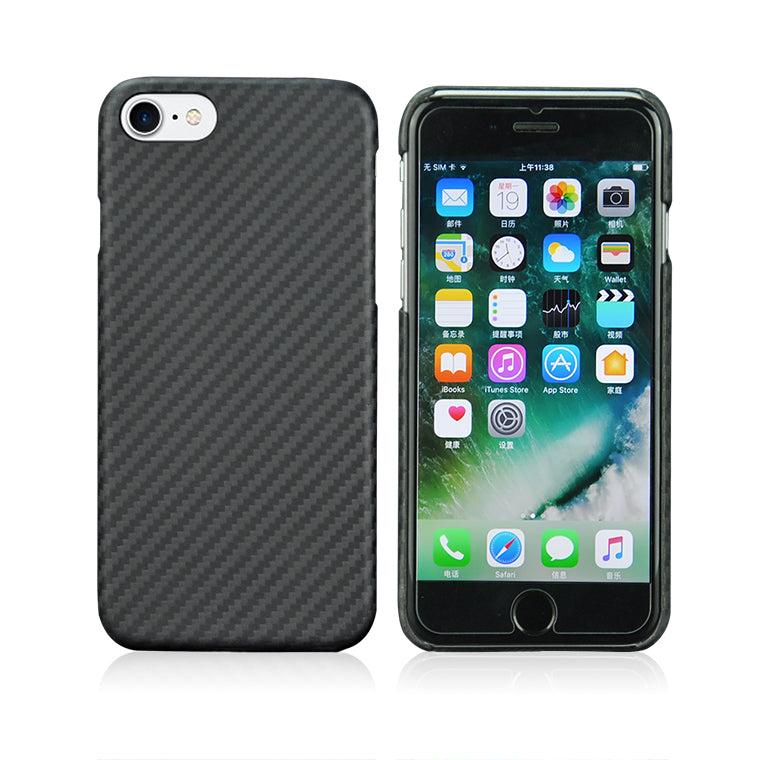17-for iPhone 7 8 Plus Aramid Kevlar Fiber Case Cover Skin - Colors - Black / Red / Brown / Green