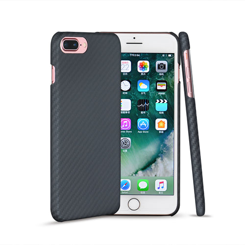 1-for iPhone 7 8 Plus Aramid Kevlar Fiber Case Cover Skin - Colors - Black / Red / Brown / Green