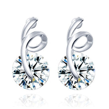 Top Fantasy Fashion Zircon Earring Girls Jewelry Wedding Stud Earrings Jewelry - Carbon Fiber Gift