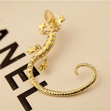 New Arrival Rhinestone Ear cuff Earrings luxury Rose Gold Exaggerated Gecko Lizards Stud Earrings Fantasy Jewelry