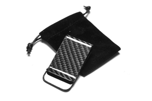 Car-styling Real Carbon Fiber Glossy Surface Money Clip Card Clips - Carbon Fiber Gift