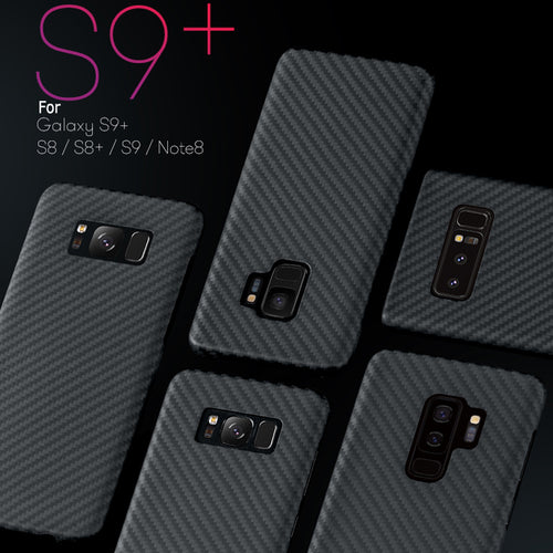 Luxury Carbon Fiber Case For Samsung Galaxy S10 Plus S8 S9 Plus Note 8 Note 9 Aramid  Case
